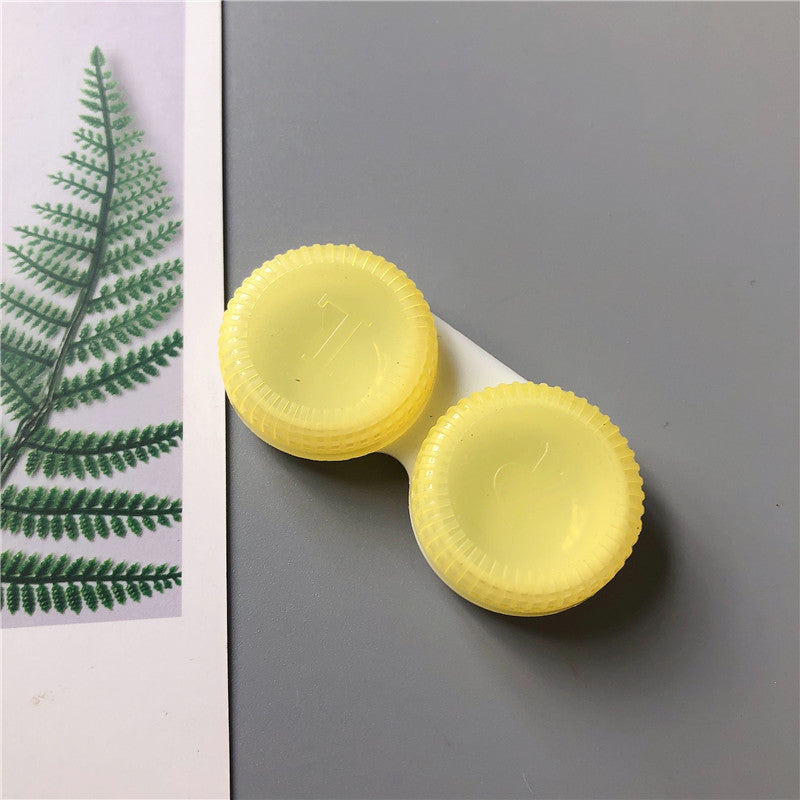 Cute Minimalist Portable Solid Color Contact Lens Case
