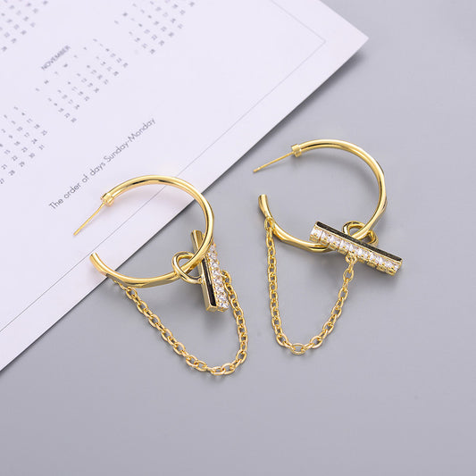 Fashion Trend Earrings Hot Alloy Circle Earrings Earrings