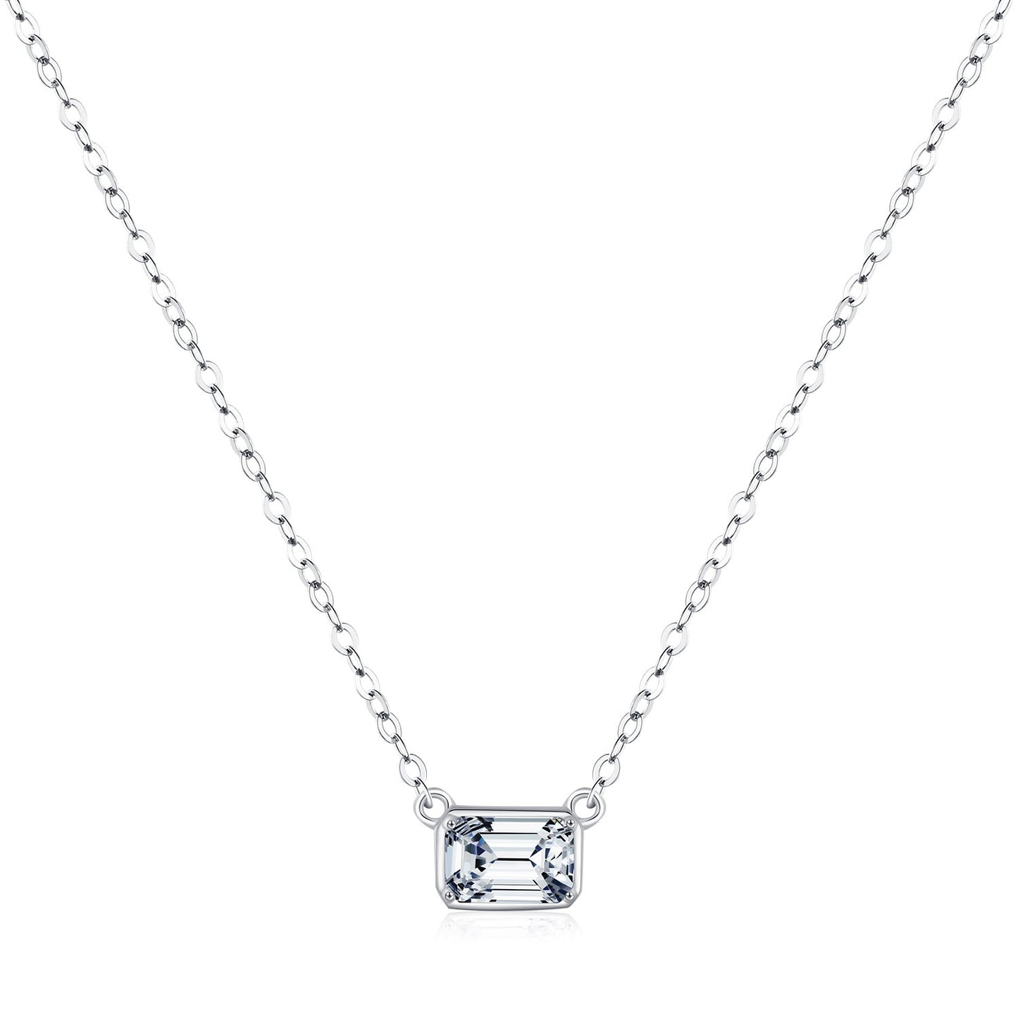 S925 Sterling Silver Minimalist Necklace For Women