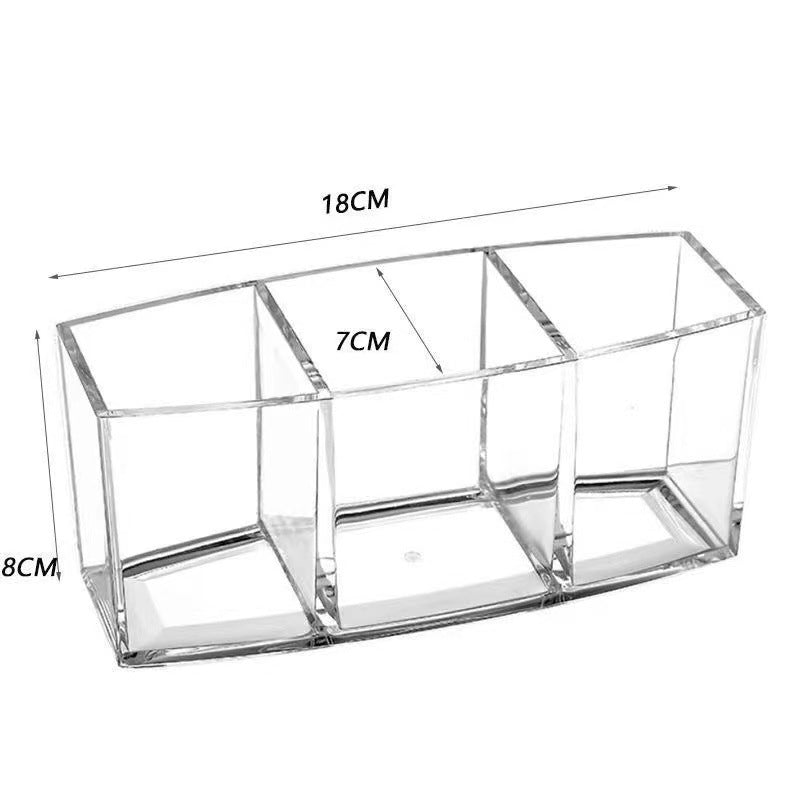 New Multi-grid Pen Holder Desktop Small Items Makeup Brush Holder Storage Box