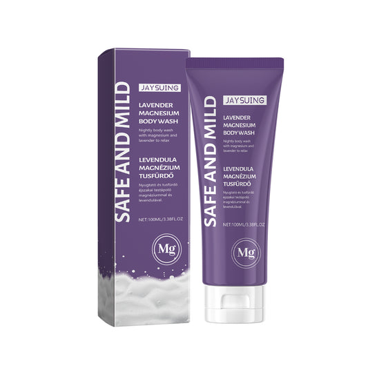 Jaysuing Lavender Magnesium Body Wash Gently Cleanses Exfoliating Moisturizing Moisturizing Long-Lasting Fragrance