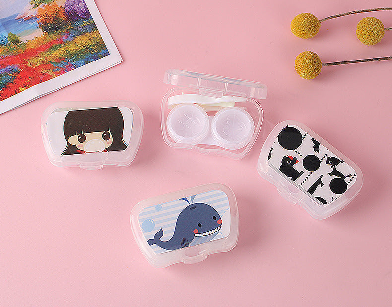 Cartoon Portable Contact Lens Case Color Lenses