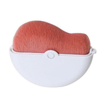 Rotatable Self-protecting Dense Makeup Brush With A Wavy Curve