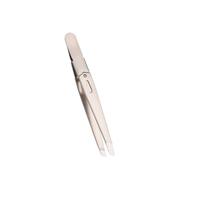 Beauty Fine Hairs Puller Stainless Steel Slanted Eye Brow Clips Removal Makeup Tools