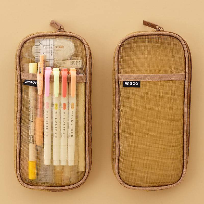 Transparent Pencil Case Girl Stationery Bag Special For High School Entrance Examination Large Capacity