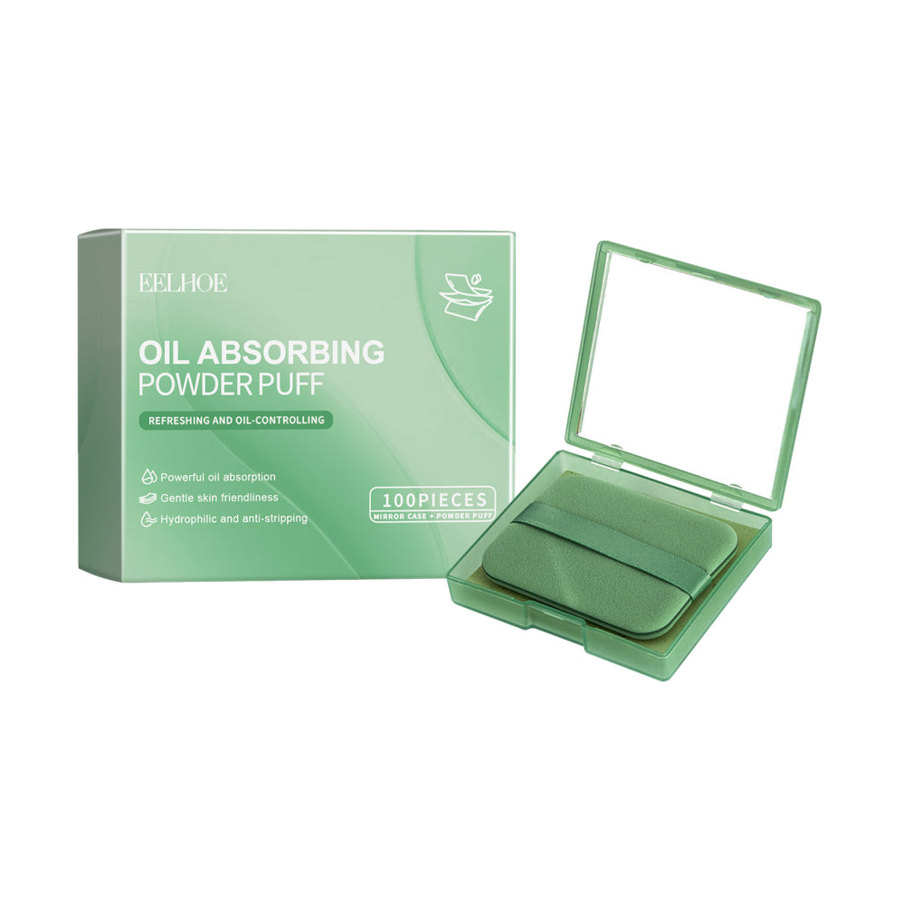 Convenient Oil Blotting Paper And Powder Puff