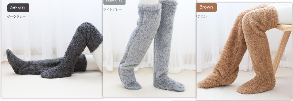 Winter Warm Cold Leg Knee Joint Cold-proof Stockings Home Floor Sleeping Socks