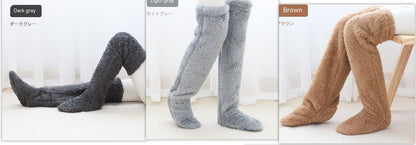 Winter Warm Cold Leg Knee Joint Cold-proof Stockings Home Floor Sleeping Socks