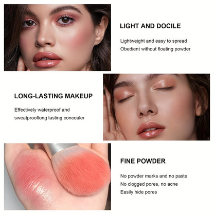 Cross-border TEMU Amazon Hot 12-color Blusher Plate Matte Shimmer High-gloss Multi-color Cream Blush Plate