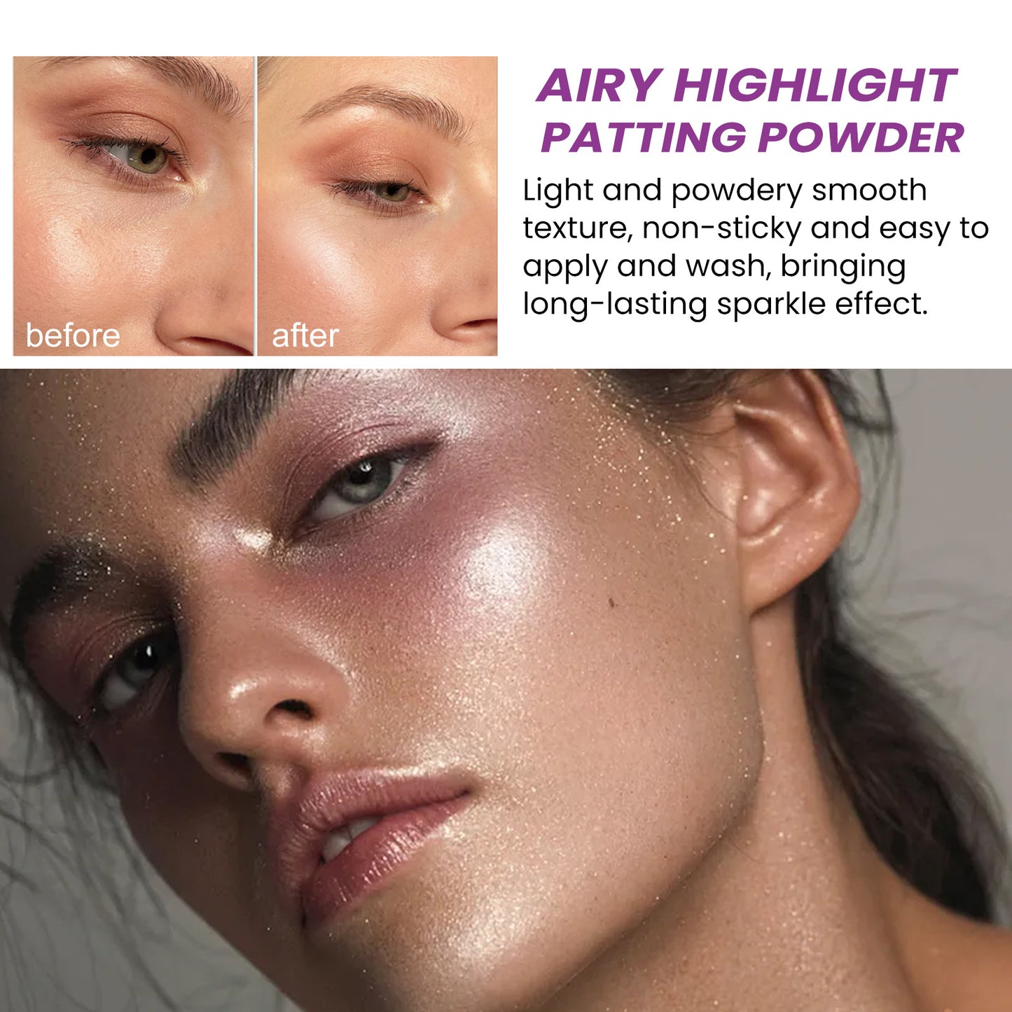 Highlight Racket Powder Brightening Natural Three-dimensional
