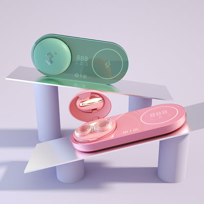 Contact Lens Cleaning Machine Ultrasonic Cleaner Colorful Lens Cleaner Washing Case Cleaning Tools With Phone Wireless Charge