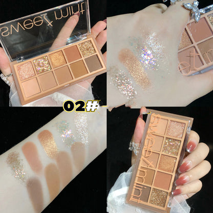 10Shades Of Eyeshadow Pearly Matte Earth Lasting Palette