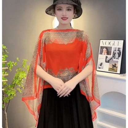 Women's Shawl Spring And Summer Loose Chiffon Waistcoat