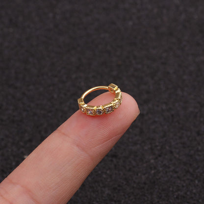 Geometric Zircon Trendy Piercing Nose Studs