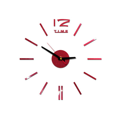 Creative Acrylic Wall Clock Diy Mirror Wall Clock Decoration Clock Sticken On The Wall