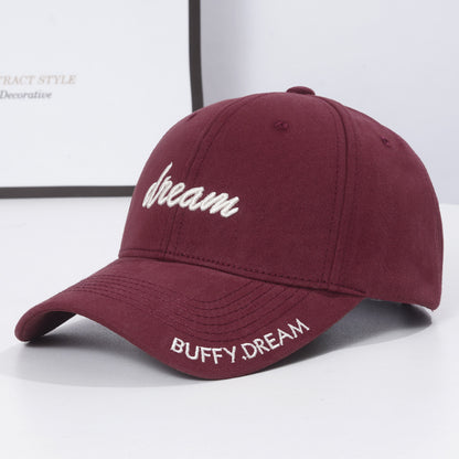 Korean Version Fashion Letter Embroidery Sun-proof Peaked Cap