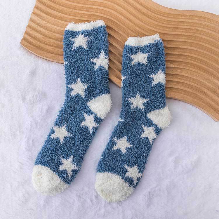Plush Thickened Postpartum Towel Socks