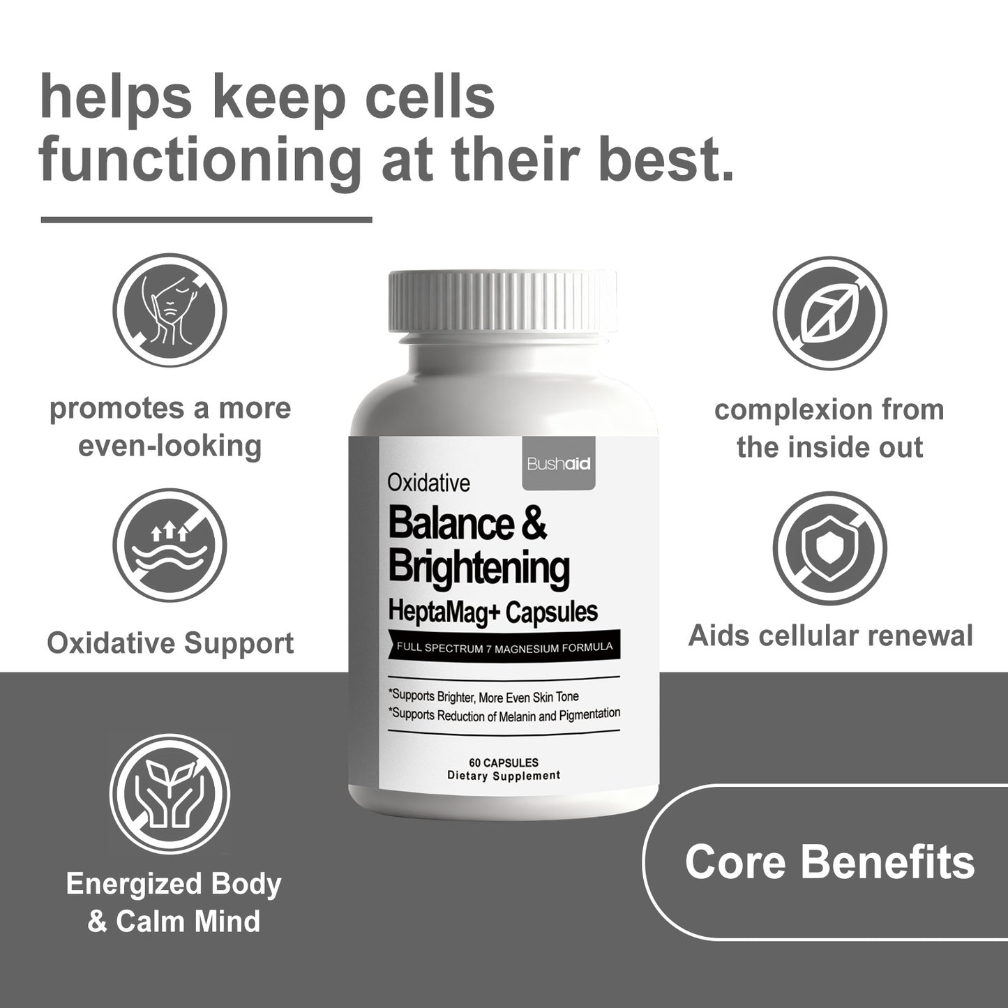 Bright White Seven-Layer Magnesium Capsules