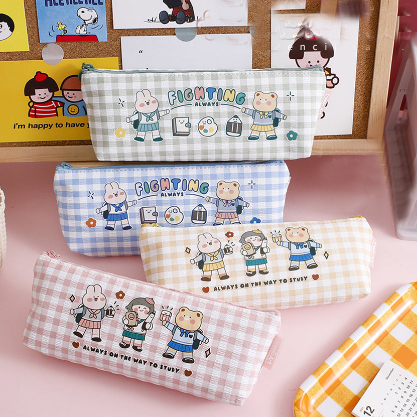 Multifunctional Girl Heart Cartoon School Bag Pencil