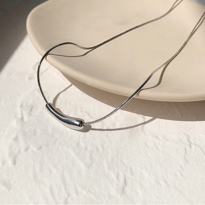 925 Sterling Silver Eggplant Necklace For Women