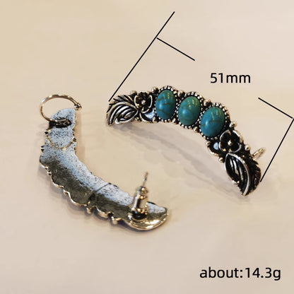 Turquoise Retro Earrings Ear Clip