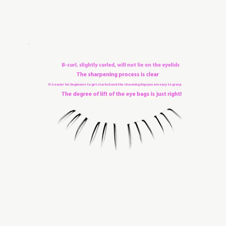 Kitten's Paw Lower Eyelashes Large Capacity Segmented Sheer Root Natural Pure Lazy Comic Eyelash