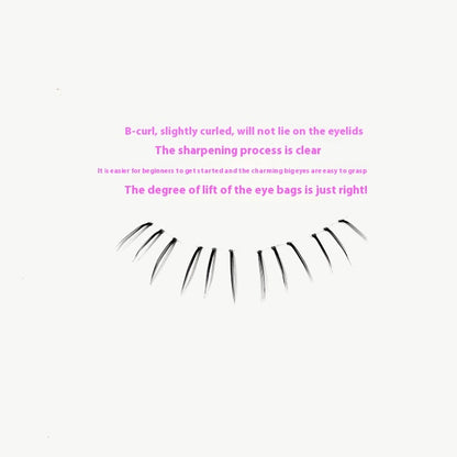 Kitten's Paw Lower Eyelashes Large Capacity Segmented Sheer Root Natural Pure Lazy Comic Eyelash