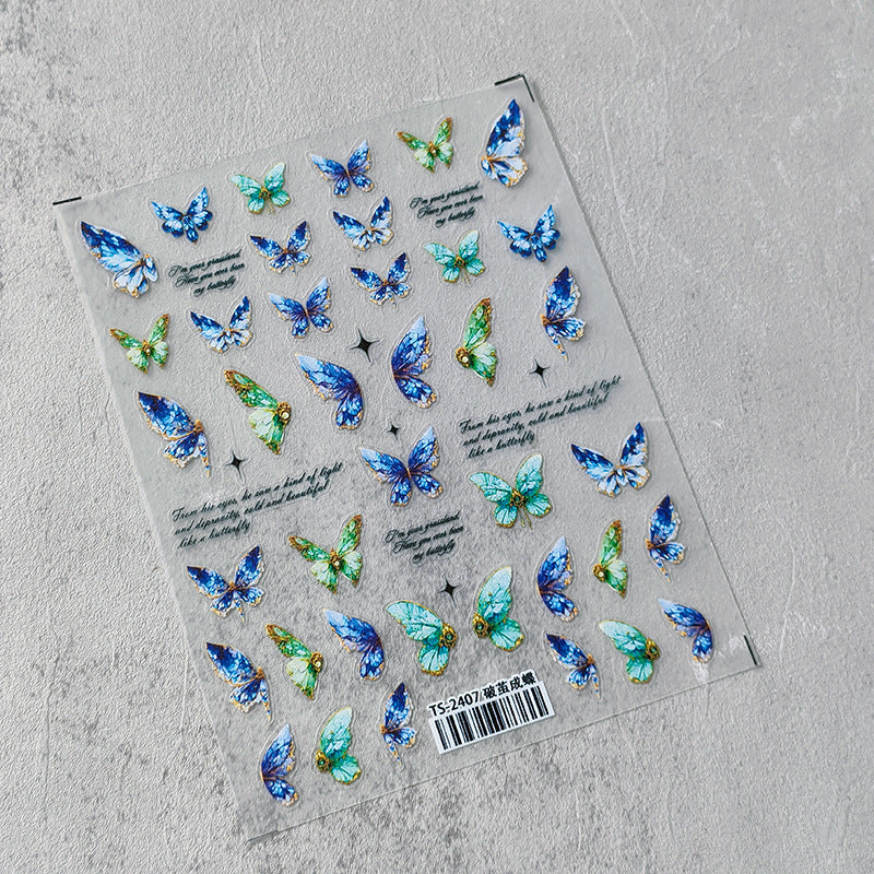 TENSOR New Technology Thin Transparent Three-dimensional Adhesive Nail Sticker