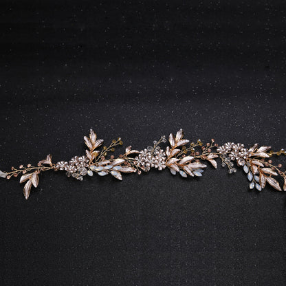 New Handmade Hairband Gold Leaf Headdress Bridal Hair Accessories Bridal Jewelry