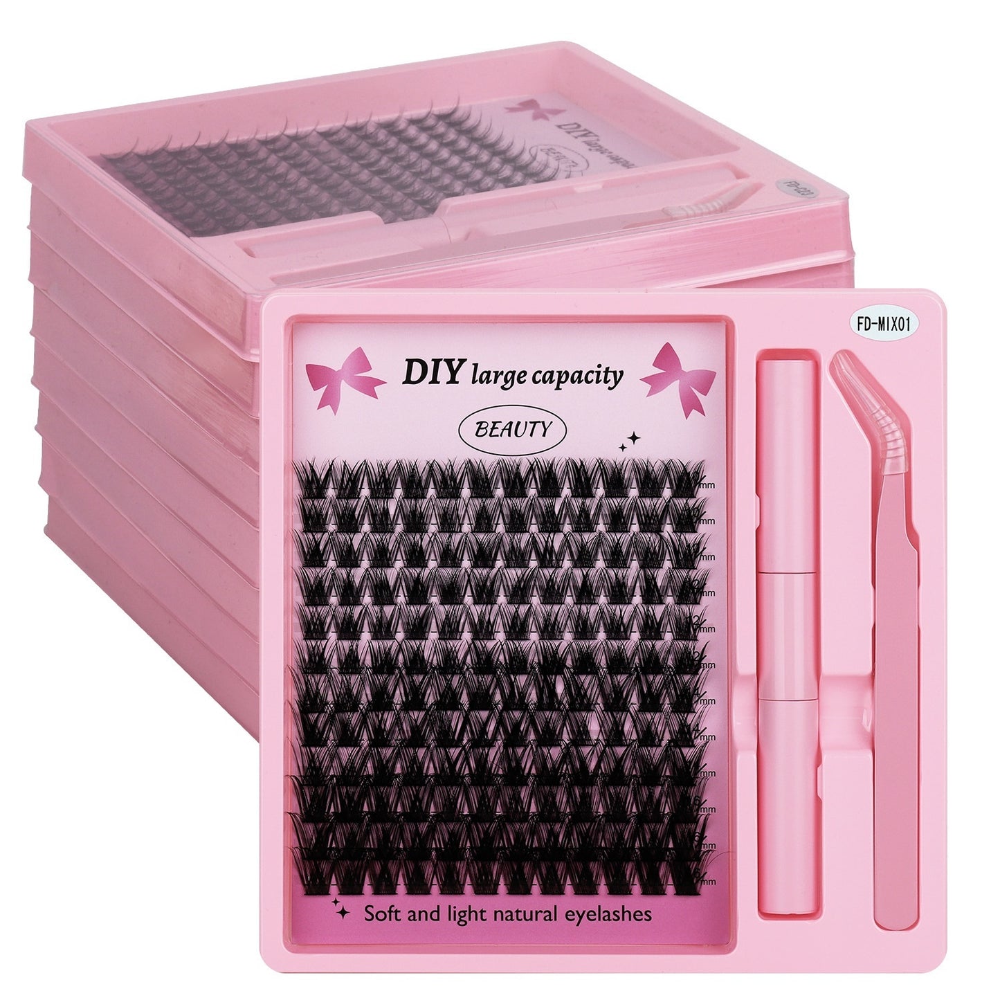 Segmented Hot Melt Single Cluster Large Capacity Thick Eyelash Suit