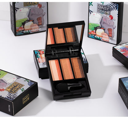 Tri-Color Gradient Earth Tone Matte Nude Eyeshadow