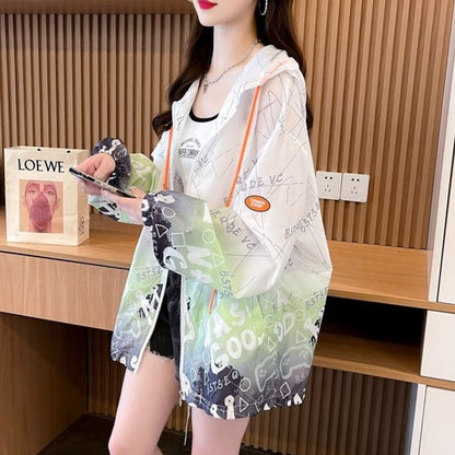 Cardigan Coat Fashionable Ice Silk Breathable Thin Chiffon Sun Protection Clothing