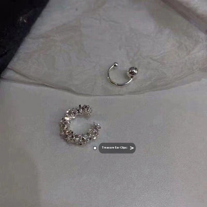 Ear Clip Irregular Frosty Style Earrings