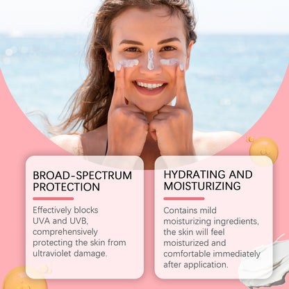 EELHOE Protection Stick, Summer Outdoor Sun Protection Spf50 Body Skin Moisturizing And Moisturizing Care Stick