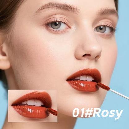 4 Colors Lip Gloss,Hydrating Lip Tint,Long Lasting Waterproof, High Shine Glossy Mirror Lip Stain, Long Lasting Moisturizing,Non Sticky, Romantic Lip Gloss Gift For Women