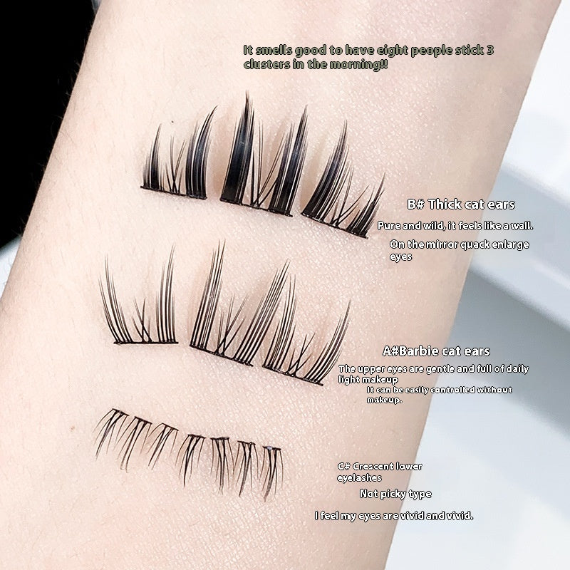 Portable Segmented Natural Thick False Eyelashes
