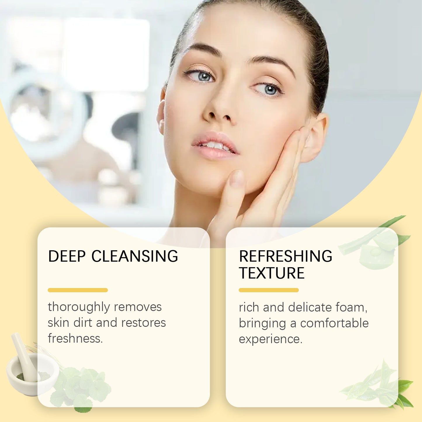 OUHOE Salicylic Acid Cleanser, Moisturizing Gentle Moisturizing Oil Control Cleanser Thick Foam Moisturizing And Not Tight