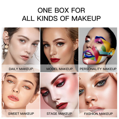 Multicolor Eye Shadow Plate Discoloration Resistant Full Set