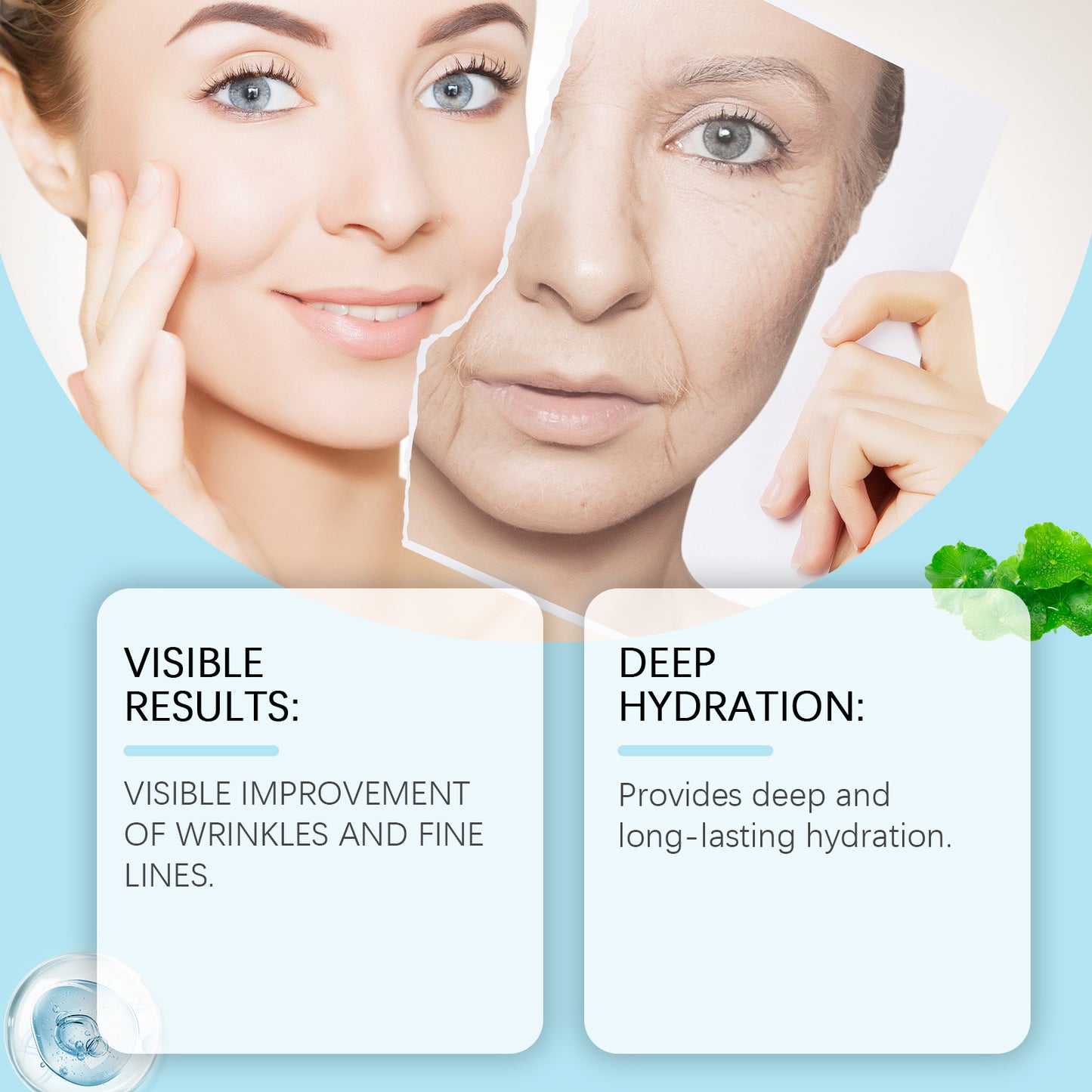 Hoygi Centella Moisturizer, Gently Moisturizes Facial Skin Hydrating Moisturizing Daily Skin Care Brightening Cream