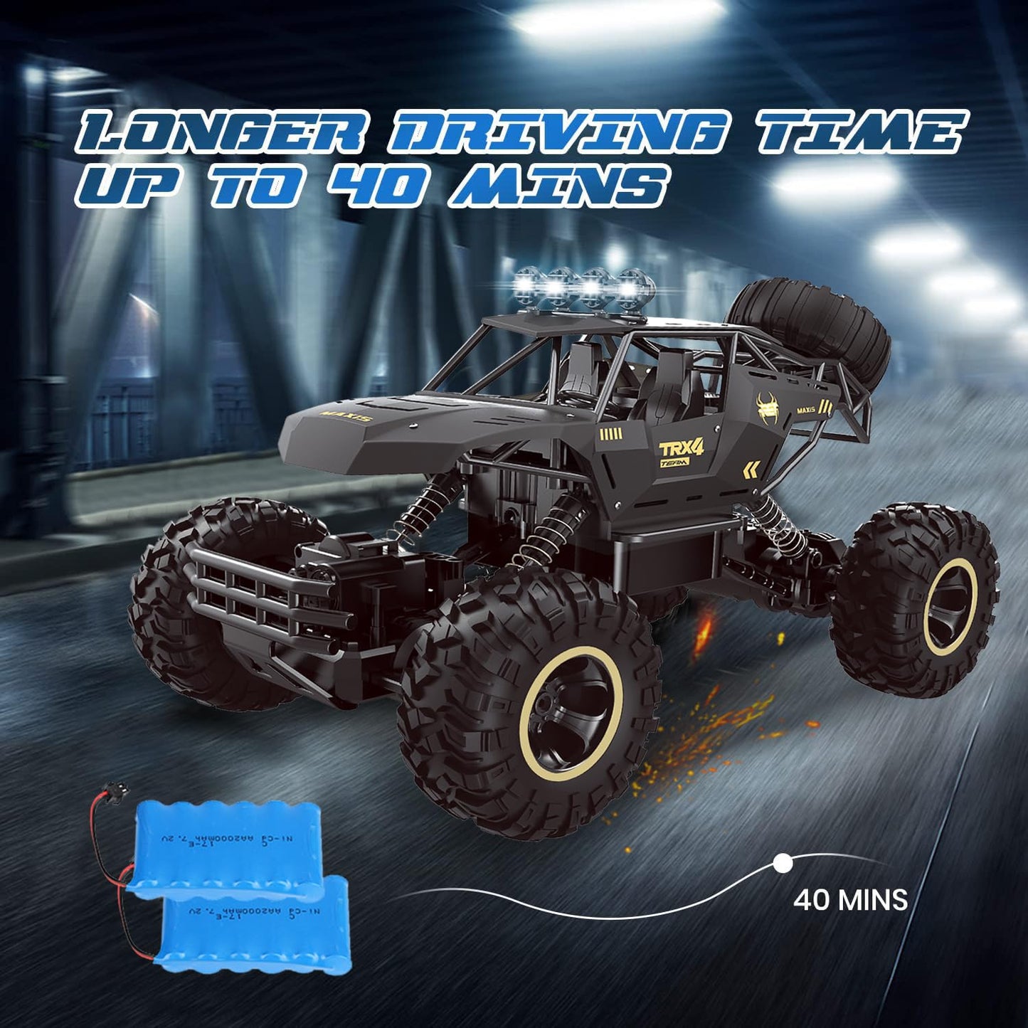 TEMU Can't Sale. UK Rc Car Rock Crawler Rechargeable Off Road Truck 4WD , Metal Shell LED Headlights Remote Control Off Road Car Truck,Logistics Is Randomly Sent By Amazon Logistics,Royal Mail