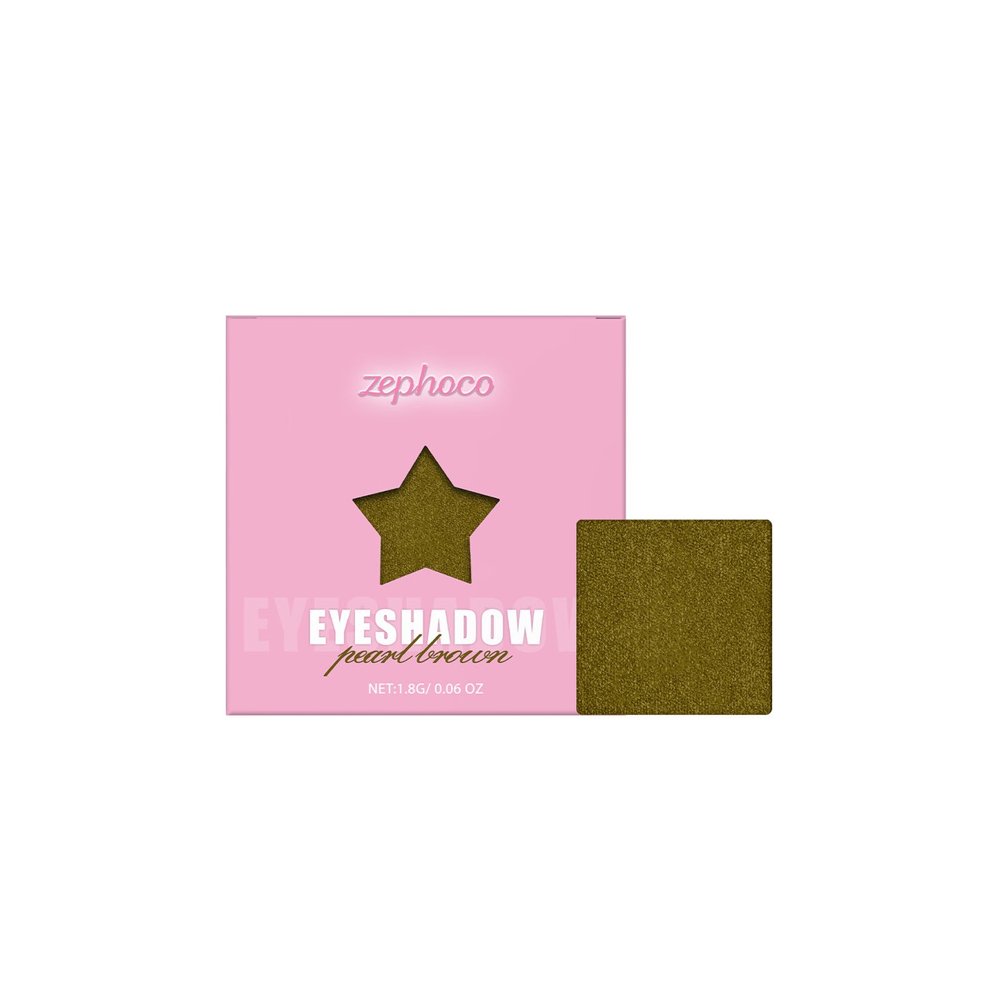 Monochrome Eye Shadow Plate Color Rendering Long-lasting Portable
