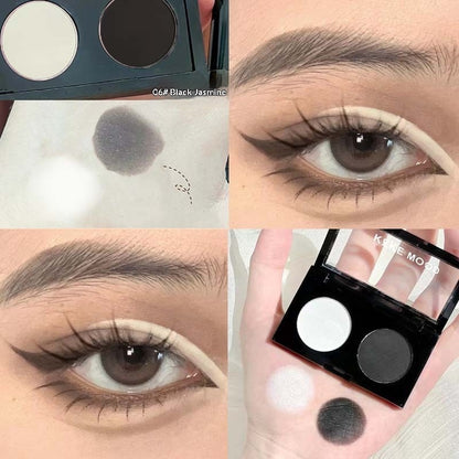 Matte Low-saturation Portable Dual-color Eyeshadow Palette