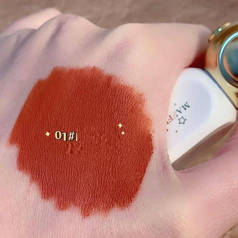 Space Walk Lip Mud Matte Velvet Matte Lip Lacquer White Improve Skin Color Lip And Cheek Dual-use Lipstick