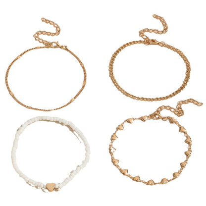 Multi-layer Anklet Retro Beach Metal Chain Anklet Suit