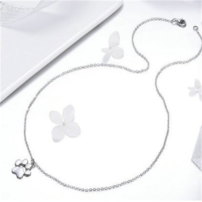 Footprint necklace