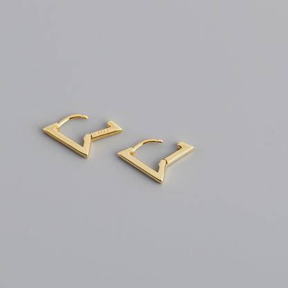 Triangle s925 sterling silver earrings