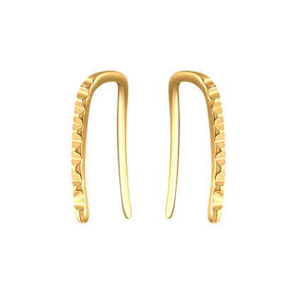Irregular grain earrings earrings