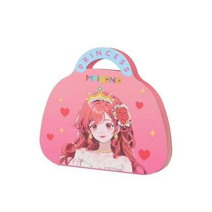 Princess Makeup Bag Dress-up Sticker Girl Handmade DIY Children's Makeup Bag Toy