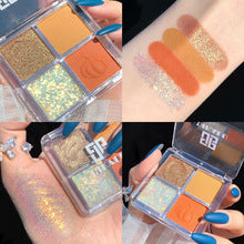 Five-Color Eye Shadow Plate Earth Color Affordable Student Niche