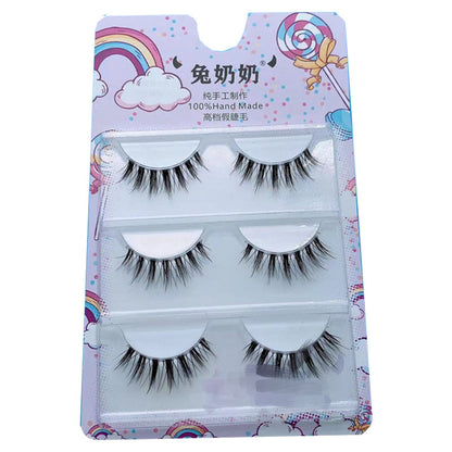 Roots And Distinct False Eyelashes 12mm Long To Send Glue